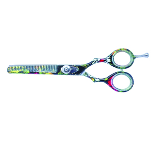 Tijeras de entresacar de 30 cm con recubrimiento en polvo, calidad premium para corte de cabello, personalización de marca, MOQ bajo, uso en formación, ligeras - Product Image 5