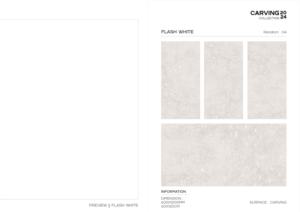 Carreaux de porcelaine émaillée polie à surface sculptée moderne 600x1200mm, grand format décoratif pour revêtement mural et de sol - Product Image 2