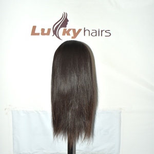วิกผมแท้แบบอินเดีย ทรงตรง รีมี่ 13x4  แบบผูกเชือกด้านหน้า สีดำธรรมชาติ ไม่ต้องใช้กาว เย็บสองชั้น สำหรับผู้หญิง คุณภาพพรีเมียม ขายส่งจากโรงงาน - Product Image 4