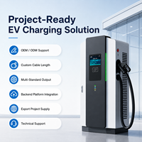 Stations de recharge publiques de faible capacité pour hôtels, lieux de travail, parkings. Sortie CC 30-80 kW, entrée CA 380 V, multi-connecteurs