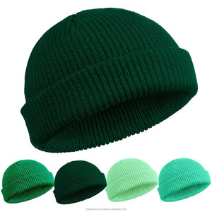 Mũ Beanie Dệt Kim Thời Trang Cho Nam Mũ Giữ Ấm Mùa Đông Màu Trơn Cho Cả Nam Và Nữ Mũ Lưỡi Trai Viền Cuộn Tròn Mũ Thủy Thủ Mũ Ngắn Cổ Tay Màu Hải Quân Cổ Điển