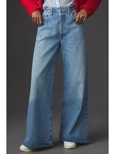 Jeans para Mujer – Pantalones Vaqueros Anchos de Cintura Alta |   Pantalones Casuales de Corte Recto con Diseño de Bolsillos Utilitarios - Product Image 2