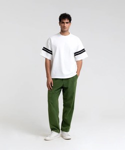 T-shirts pour hommes en coton uni surdimensionnés personnalisés, de grande taille, confortables, style décontracté, t-shirts unis - Product Image 1