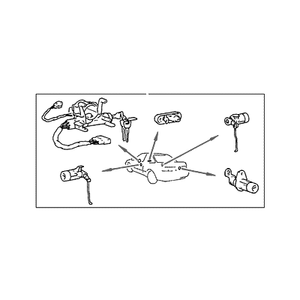 กุญแจรถใหม่ S-Coupe, รีโมท และพวงกุญแจ 8190523002 - Product Image 1