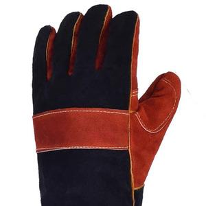 Welding <b>Gloves</b> Leather Heat Resistant Fire Custom Logo Welding <b>Gloves</b> Hand Protection Welding <b>Gloves</b> - Product Image 3