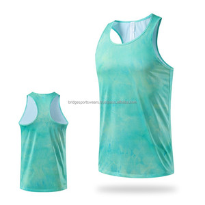 เสื้อกล้ามผู้ชายสั่งทำสีพื้น ระบายอากาศได้ดี ผ้าฝ้าย 100% สำหรับออกกำลังกายในฤดูร้อน - Product Image 6