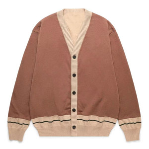 Cardigan pour homme en tissu doux à manches longues, tenue quotidienne confortable, coupe ajustée, facile à porter, cardigan décontracté pour homme - Product Image 1