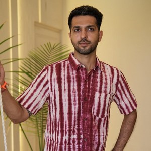 Camisa de Manga Corta de Algodón con Estampado Shibori Marrón y Blanco para Hombre, Ropa Casual de Verano, Camisa de Algodón Transpirable de Primera Calidad - Product Image 3