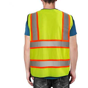 HBC Custom OSHA Type R Class 3 High Visibility Reflective Breathable Quick Dry Long Sleeve Pullover Hi Vis Safety <b>Overall</b> - Product Image 4