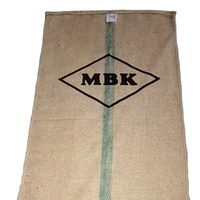 Sacs en jute légers imprimés à l'écran de la marque MTI, exportables, avec cordon de serrage, écologiques, biodégradables, pour l'emballage du cacao, du café et des noix de cajou