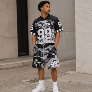 Ensemble Maillot et Short de Sport Personnalisé pour Homme – Col en V, Tenue Athlétique, Vêtements de Performance, Fournisseur OEM, Logo Personnalisé - Product Image 6