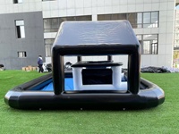 Tente de bar gonflable noire étanche pour piscine, pour adultes, pour fêtes à domicile, événements, pub flottant, plage