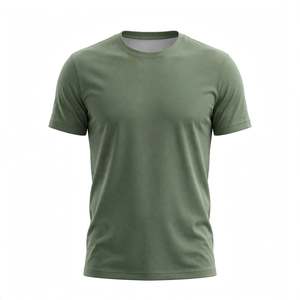 Men's Solid Color Short Sleeve O-Neck T-Shirt Regular Fit Blank Casual Tee From BD - Product Image 5