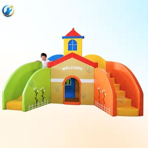 Parque Infantil Interior con Diseño Temático Atractivo, con Tobogán y Escalones de Escalada para Niños, Uso Doméstico, Juego de Juego Suave Ecológico - Product Image 6