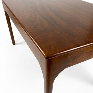 <b>Brown</b> Wood Dining <b>Table</b> Rectangular Modern Home Furniture for Apartment Living Room - Product Image 2