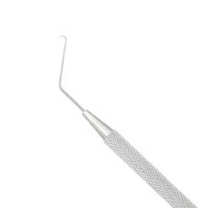 Manipulador de núcleos de hongos manual, punta hemisférica de 0.65 mm, angulado, 12.5 cm, microcirugía oftálmica, acero inoxidable, reutilizable - Product Image 3