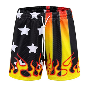 Pantalones Cortos Deportivos para Hombre, de Secado Rápido, Sublimación Personalizada, 100% Poliéster, Tela Transpirable, Cierre con Cordón, para Gimnasio - Product Image 3