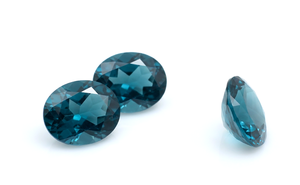 Topaze bleue de Londres séduisante, forme ovale, taille 12x10mm, facettée, en vrac, prix de gros - Product Image 6