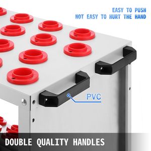 Pesante 40 porta attrezzi conici CNC carrello per utensili con 36 capacità BT40 carrelli di servizio ruote carrello di stoccaggio - Product Image 5