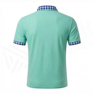 เสื้อโปโลผ้าฝ้ายคุณภาพสูงแบบเรียบง่ายสำหรับกอล์ฟ สีตามสั่ง - Product Image 3