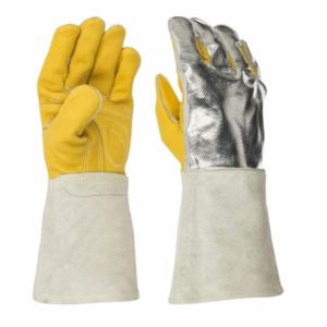 Guantes de Seguridad para Construcción Resistentes y Personalizables, Duraderos, Reforzados, de Cuero Vacuno Aluminizado, Resistentes a Pinchazos, Certificados CE, Resistentes al Calor - Product Image 6