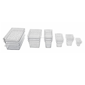 Recipientes Gastronorm Multifuncionales para Buffet, Tamaños Estándar, Recipientes para Alimentos, Contenedores para Alimentos - Product Image 1
