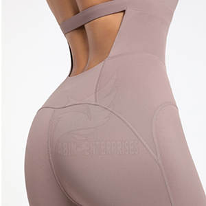 Combinaison décontractée slim pour femme, dernière collection, avec logo personnalisé, une pièce respirante, couleur unie, idéale pour le printemps - Product Image 5