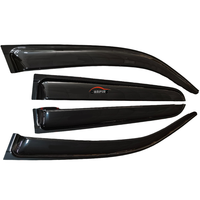 Déflecteurs de Vitres de Voiture Noirs de 3 mm d'Épaisseur pour Hilux Travo 2026 – Pare-Pluie et Pare-Soleil – Accessoires Extérieurs