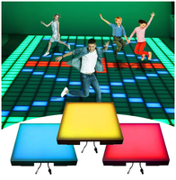 Active Game LED-Boden 30x30cm Licht paneele Interaktive Disco RGB-Bühnen beleuchtung Interaktive LED-Tanzfläche