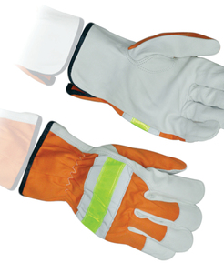 Gants de sécurité en cuir avec paume haute visibilité et bande réfléchissante, respirants et flexibles, pour usage général en salle blanche - Product Image 5