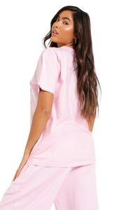 Tee-shirt de sport en cuir doux gris pour femmes, haut de gamme avec Logo imprimé, sur mesure, pour salle de sport, vente en gros - Product Image 6