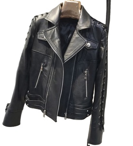 Women Coats 100% Genuine <b>Leather</b> 2022 Fashion Lady Natural Sheepskin <b>Long</b> Sleeves <b>Jackets</b> High Quality Soft - Product Image 3