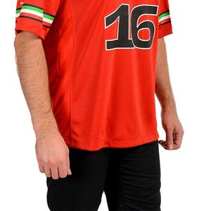 เสื้อเจอร์ซีย์แขนสั้นของผู้ชายผ้าโพลีเอสเตอร์เนื้อนุ่มแนวสตรีทผ้าโพลีเอสเตอร์สำหรับผู้ชายเสื้อฟุตบอลอเมริกัน - Product Image 5