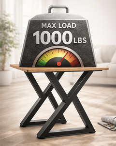 28x 18 in Desk <b>Legs</b> 2Pcs Metal <b>Table</b> <b>Legs</b> X Shape Heavy Duty Bench <b>Leg</b> Capacity 1000lbs Load Metal Furniture <b>Legs</b> OEM EDPTBL001 - Product Image 5