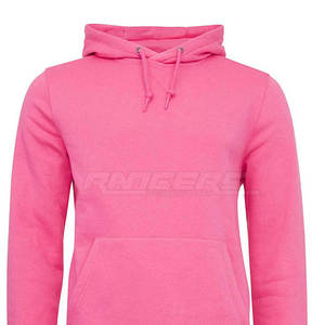 Sweat à capuche pour homme en molleton rose fuchsia, doublure polaire, cordon de serrage assorti, poche kangourou, décontracté, hiver - Product Image 5