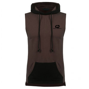 Modern Winter <b>Men's</b> <b>Sleeveless</b> Hoodie 100% Cotton Fleece Fabric Lightweight Design Quick Dry Breathable for Daily Activities - Product Image 1