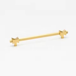 Poignée de porte classique en laiton, poignée de traction en métal massif pour porte intérieure en bois, maison, bureau, armoire, quincaillerie de meubles - Product Image 3