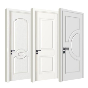 Porte en bois composite massif sans laque, écologique, design minimaliste, étanche, pour chambre et entrepôt, garantie 3 ans - Product Image 1