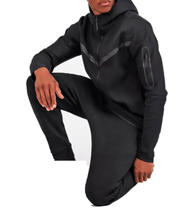 ชุดวอร์มเทคฟลีซผู้ชายแบบสองชิ้น ชุดออกกำลังกาย ชุดกีฬา ชุดวอร์มเทคฟลีซผู้ชายแบบสองชิ้นสำหรับออกกำลังกายในยิม - Product Image 4