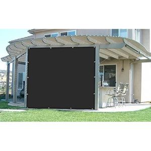 Rete Ombreggiante Nera Pronta all'Uso 10FT*16FT per Patii e Terrazze, Alta Efficienza UV, Resistente al Vento, Facile da Installare - Product Image 3
