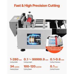 Taglierina Automatica per Tubi Termorestringenti, Macchina per Taglio Tubi con Larghezza di Taglio 1mm-280mm e Spessore di Taglio 0.1-0.6mm - Product Image 2