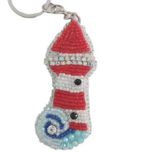 Handmade Beaded Keychain Colorful Decorative Bag Charm <b>Key</b> <b>Ring</b> <b>Accessory</b> for Gifts And Daily Use - Product Image 1