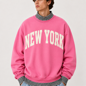 Sudadera de cuello alto para hombre, de moda, gruesa, estilo universitario personalizado, con estampado de letras King, hombros caídos, corte holgado, estilo urbano - Product Image 5