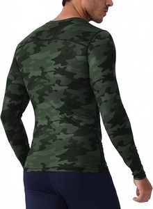 Men's Compression Long Sleeve Performance Shirt Premium Quick Dry Compression Base <b>Layer</b> <b>Top</b> Men's Athletic Compression Training - Product Image 3