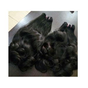 Hamson Hair Grade 12A Virgin Indian Hair Machine Double Weft Premium Unprocessed <b>Body</b> <b>Wave</b> Style Natural Straight 100g/piece All - Product Image 1