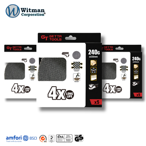 Discos Abrasivos de Malla de Carburo de Silicio GETTA TOOLS de 75 mm y 240 Granes, con Velcro, Sin Polvo, para Repintado de Automóviles, Paquete de 5 - Product Image 1