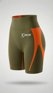 Shorts de sport pour femme, taille haute, sans couture, respirants, style streetwear, pour yoga, gym et fitness, avec effet scrunch et compression push-up fessier - Product Image 4