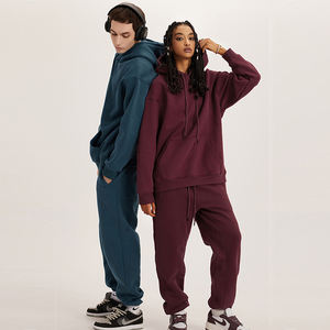 Conjuntos de Ropa Cálida para Hombre y Mujer, Otoño-Invierno, Sudadera con Cierre y Cuello Alto, Pantalones, Chándales Cálidos, Camisetas Deportivas para Hombre - Product Image 1