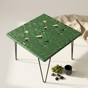 Mesa Baja de Comedor y Café 4GoodThings, Fabricada con Plástico Reciclado, Moderna, Minimalista, Impermeable, Apilable, Ecológica, Muebles para el Hogar - Product Image 4
