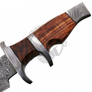 Nuevo Cuchillo Táctico de Caza para Senderismo y Camping, Cuchillo Bowie de Acero de Damasco, Cuchillo de Supervivencia de Hoja Fija Afilada - Product Image 4